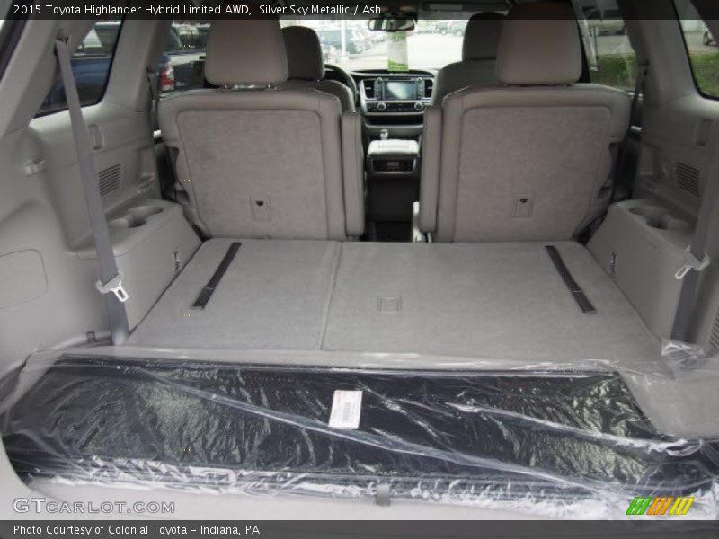 Silver Sky Metallic / Ash 2015 Toyota Highlander Hybrid Limited AWD