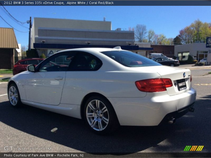 Alpine White / Coral Red/Black 2012 BMW 3 Series 335i xDrive Coupe