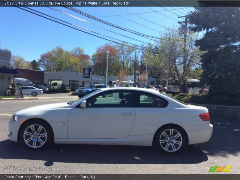 Alpine White / Coral Red/Black 2012 BMW 3 Series 335i xDrive Coupe