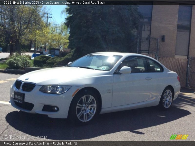 Alpine White / Coral Red/Black 2012 BMW 3 Series 335i xDrive Coupe