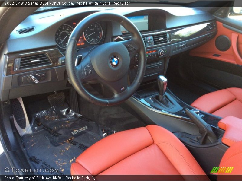 Alpine White / Coral Red/Black 2012 BMW 3 Series 335i xDrive Coupe