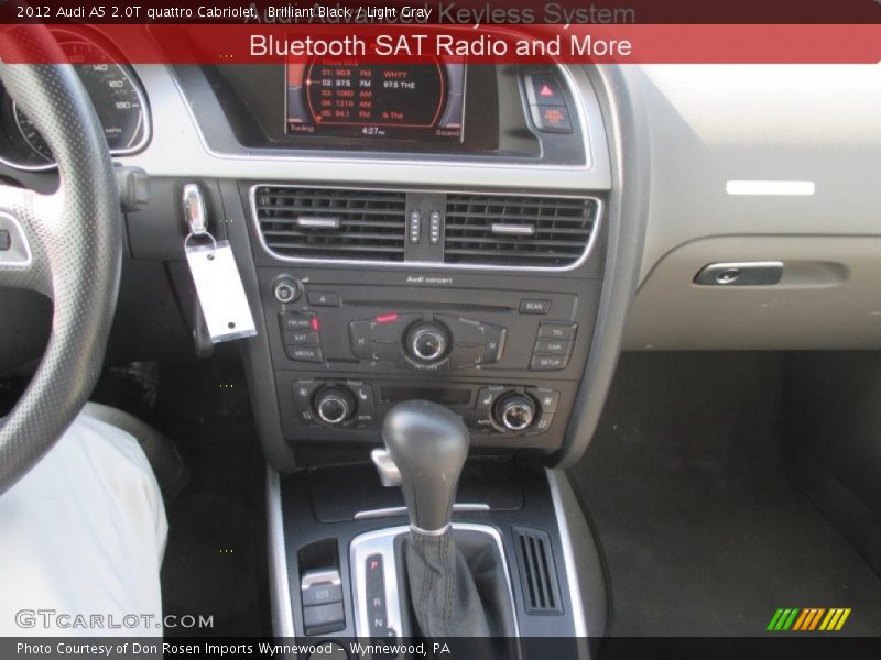 Brilliant Black / Light Gray 2012 Audi A5 2.0T quattro Cabriolet