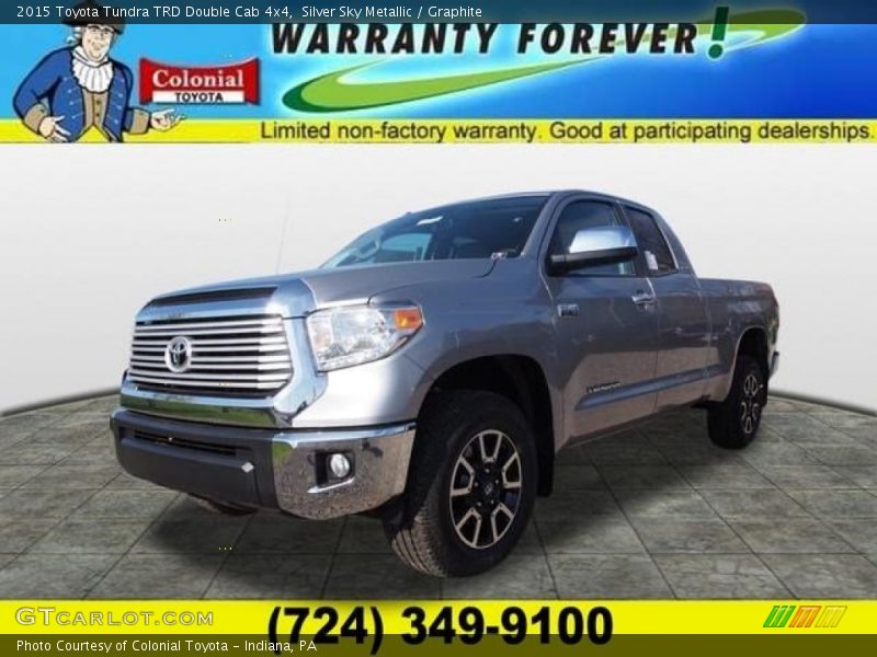 Silver Sky Metallic / Graphite 2015 Toyota Tundra TRD Double Cab 4x4