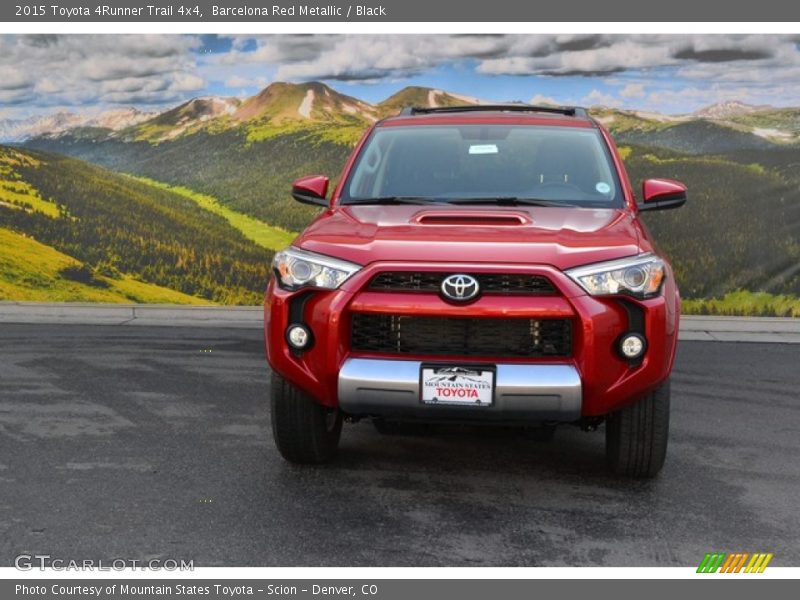 Barcelona Red Metallic / Black 2015 Toyota 4Runner Trail 4x4
