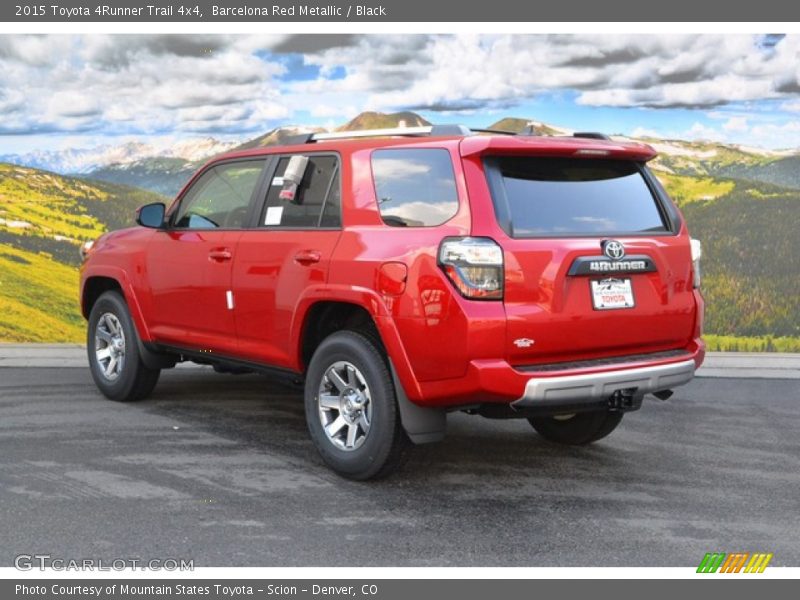 Barcelona Red Metallic / Black 2015 Toyota 4Runner Trail 4x4