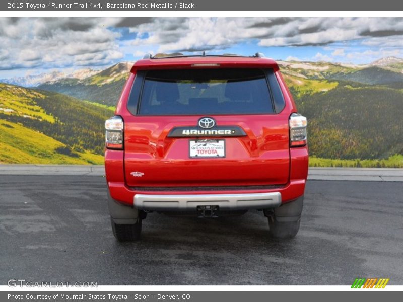 Barcelona Red Metallic / Black 2015 Toyota 4Runner Trail 4x4