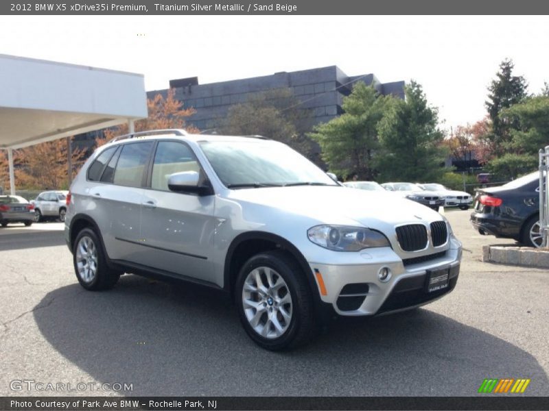 Titanium Silver Metallic / Sand Beige 2012 BMW X5 xDrive35i Premium
