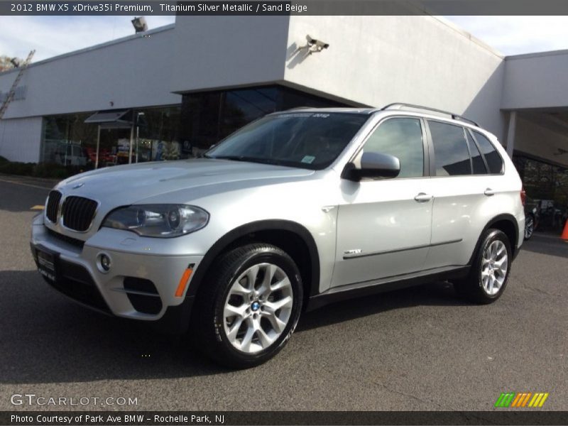 Titanium Silver Metallic / Sand Beige 2012 BMW X5 xDrive35i Premium