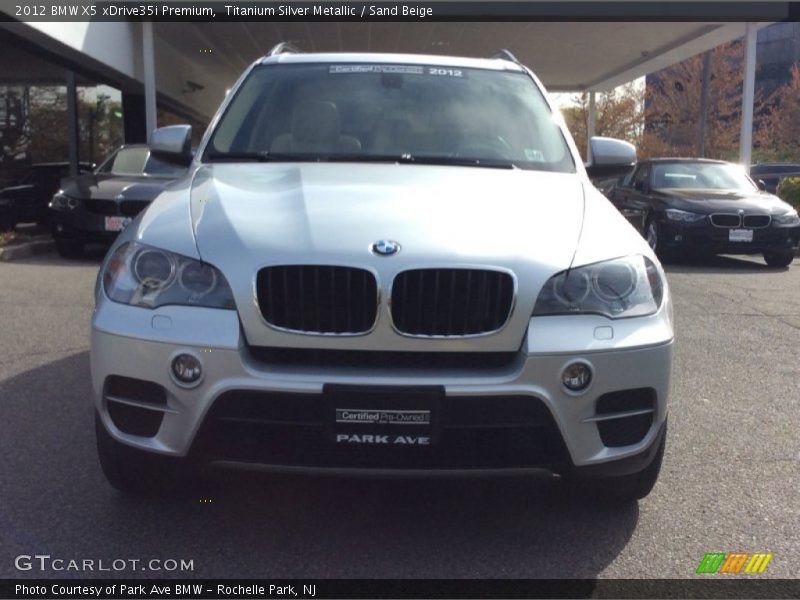 Titanium Silver Metallic / Sand Beige 2012 BMW X5 xDrive35i Premium