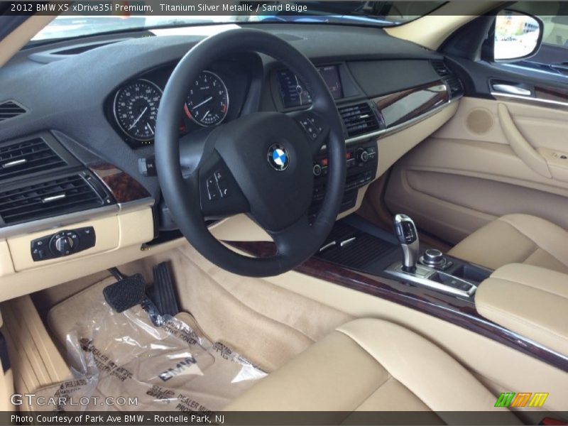 Titanium Silver Metallic / Sand Beige 2012 BMW X5 xDrive35i Premium