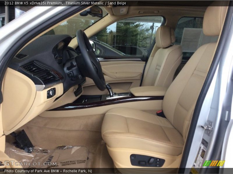 Titanium Silver Metallic / Sand Beige 2012 BMW X5 xDrive35i Premium