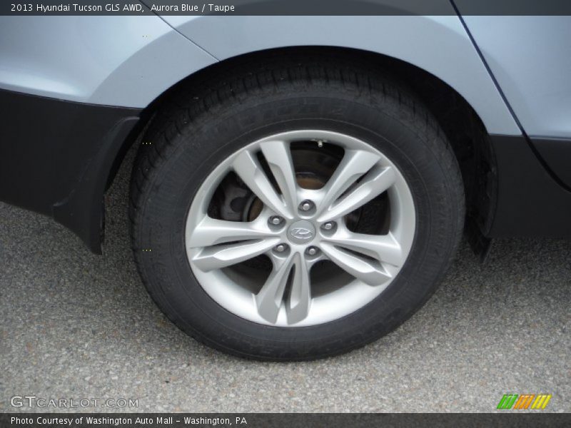 Aurora Blue / Taupe 2013 Hyundai Tucson GLS AWD