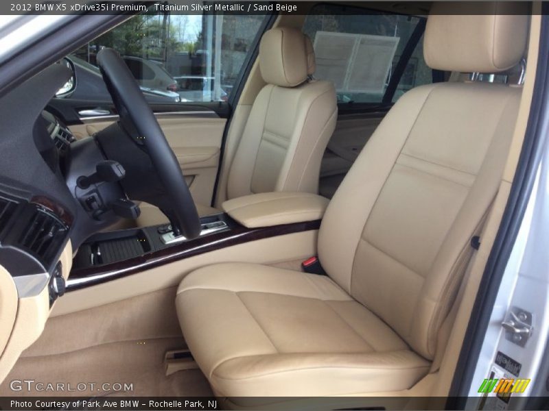 Titanium Silver Metallic / Sand Beige 2012 BMW X5 xDrive35i Premium