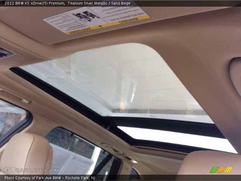 Titanium Silver Metallic / Sand Beige 2012 BMW X5 xDrive35i Premium