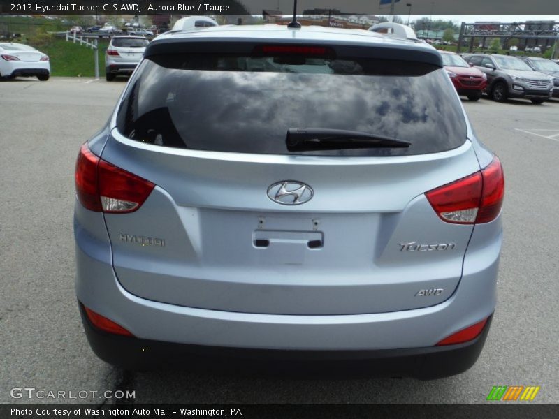 Aurora Blue / Taupe 2013 Hyundai Tucson GLS AWD