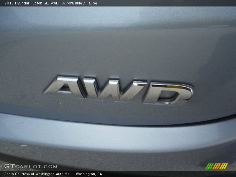 Aurora Blue / Taupe 2013 Hyundai Tucson GLS AWD