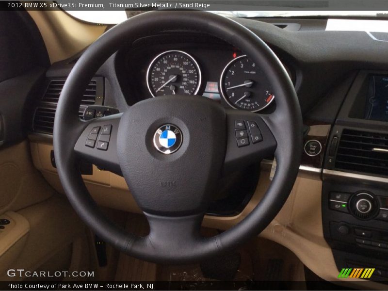 Titanium Silver Metallic / Sand Beige 2012 BMW X5 xDrive35i Premium