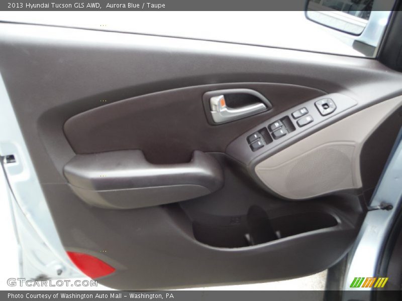 Aurora Blue / Taupe 2013 Hyundai Tucson GLS AWD