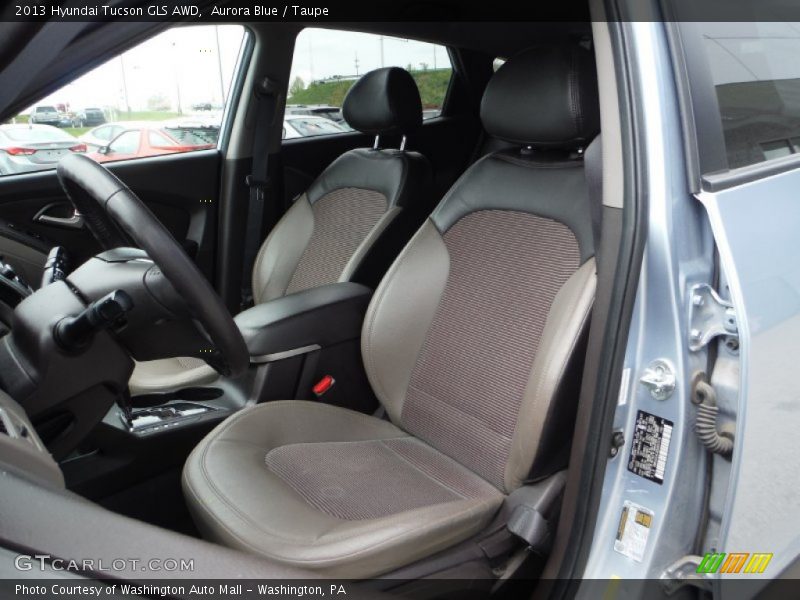 Aurora Blue / Taupe 2013 Hyundai Tucson GLS AWD