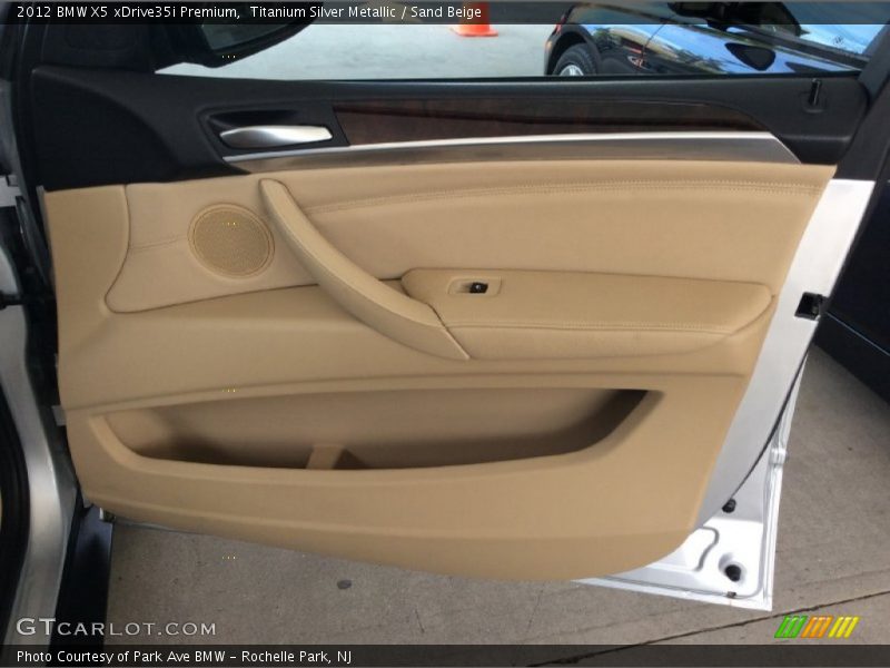 Titanium Silver Metallic / Sand Beige 2012 BMW X5 xDrive35i Premium