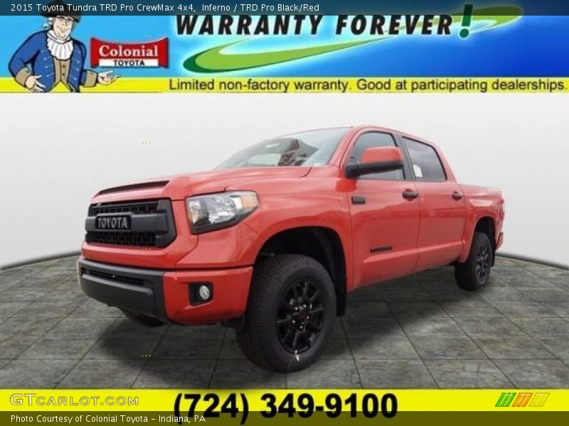 Inferno / TRD Pro Black/Red 2015 Toyota Tundra TRD Pro CrewMax 4x4