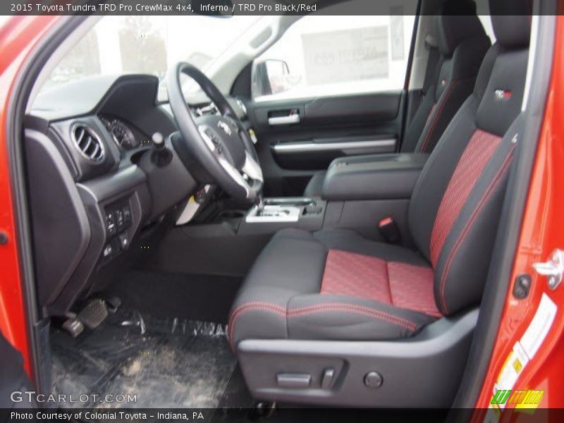  2015 Tundra TRD Pro CrewMax 4x4 TRD Pro Black/Red Interior