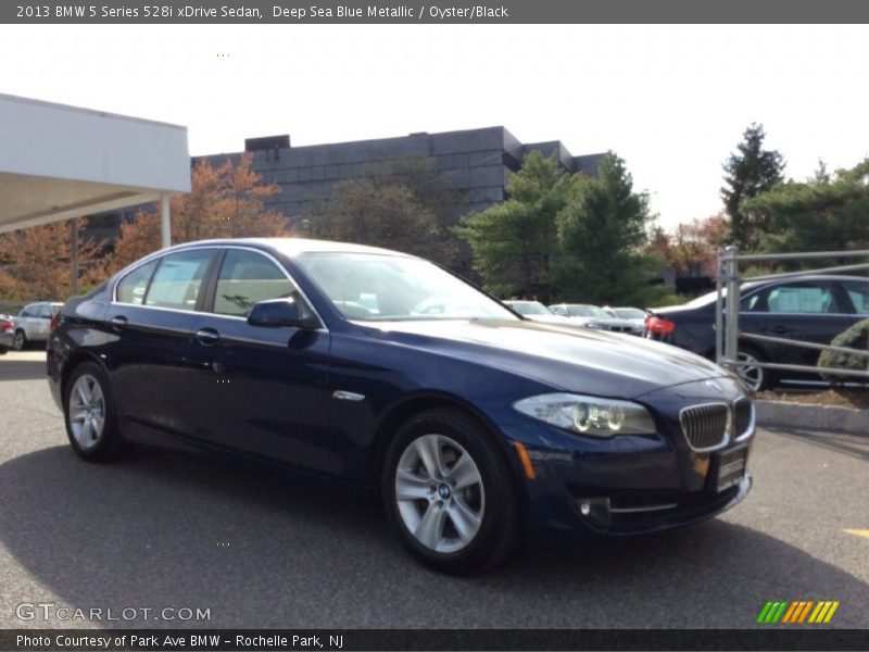 Deep Sea Blue Metallic / Oyster/Black 2013 BMW 5 Series 528i xDrive Sedan