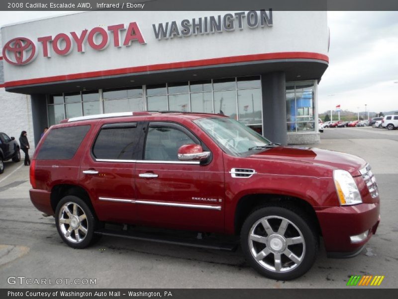 Infrared / Ebony 2008 Cadillac Escalade AWD