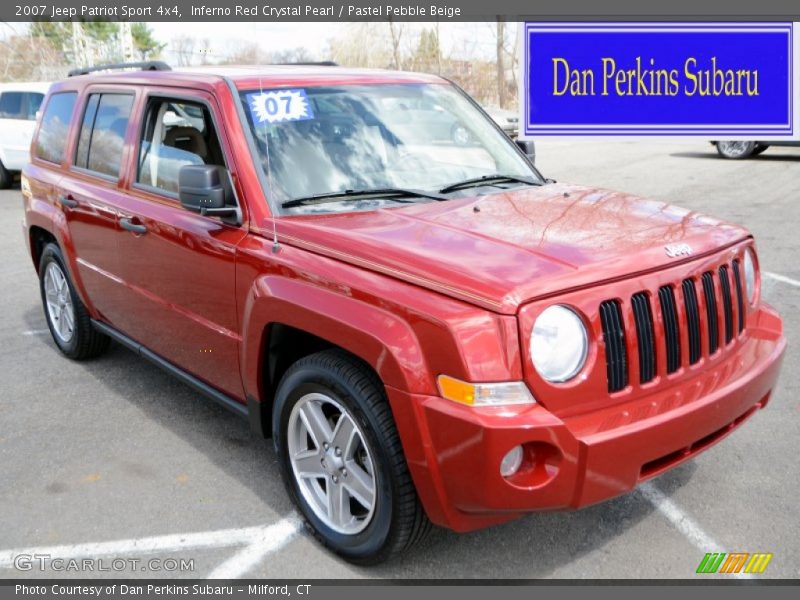 Inferno Red Crystal Pearl / Pastel Pebble Beige 2007 Jeep Patriot Sport 4x4