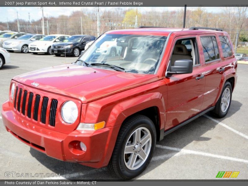 Inferno Red Crystal Pearl / Pastel Pebble Beige 2007 Jeep Patriot Sport 4x4