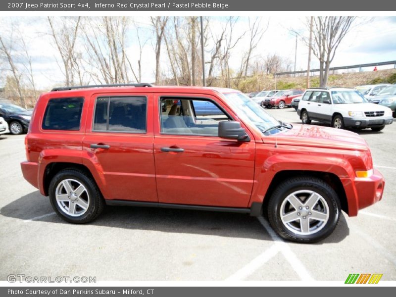 Inferno Red Crystal Pearl / Pastel Pebble Beige 2007 Jeep Patriot Sport 4x4