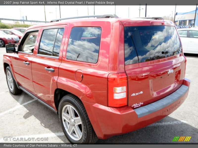 Inferno Red Crystal Pearl / Pastel Pebble Beige 2007 Jeep Patriot Sport 4x4