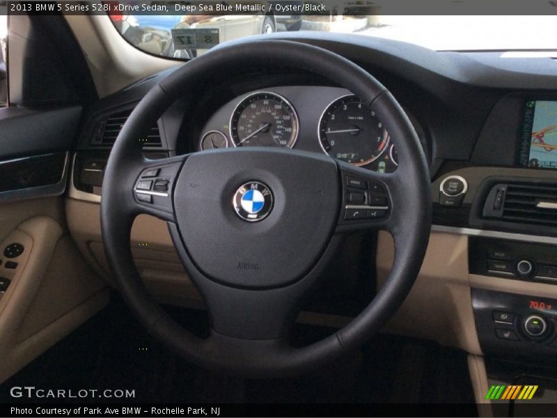 Deep Sea Blue Metallic / Oyster/Black 2013 BMW 5 Series 528i xDrive Sedan