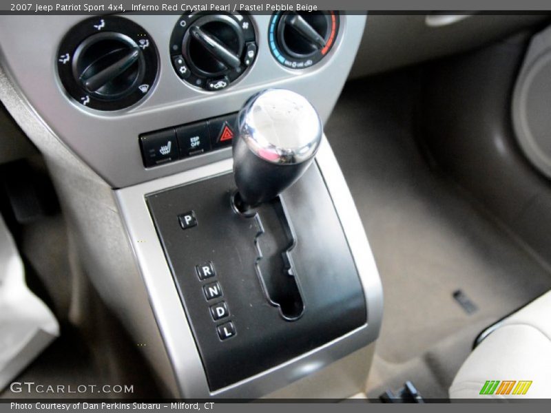Inferno Red Crystal Pearl / Pastel Pebble Beige 2007 Jeep Patriot Sport 4x4