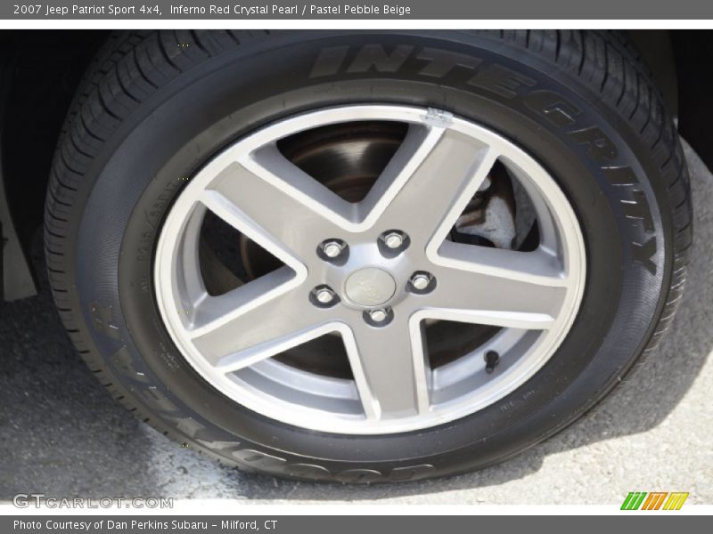 Inferno Red Crystal Pearl / Pastel Pebble Beige 2007 Jeep Patriot Sport 4x4