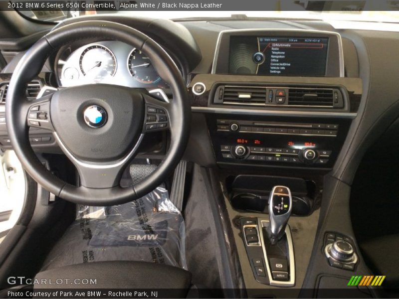 Alpine White / Black Nappa Leather 2012 BMW 6 Series 650i Convertible