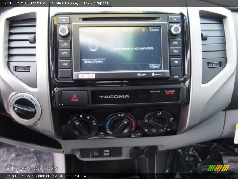 Black / Graphite 2015 Toyota Tacoma V6 Double Cab 4x4
