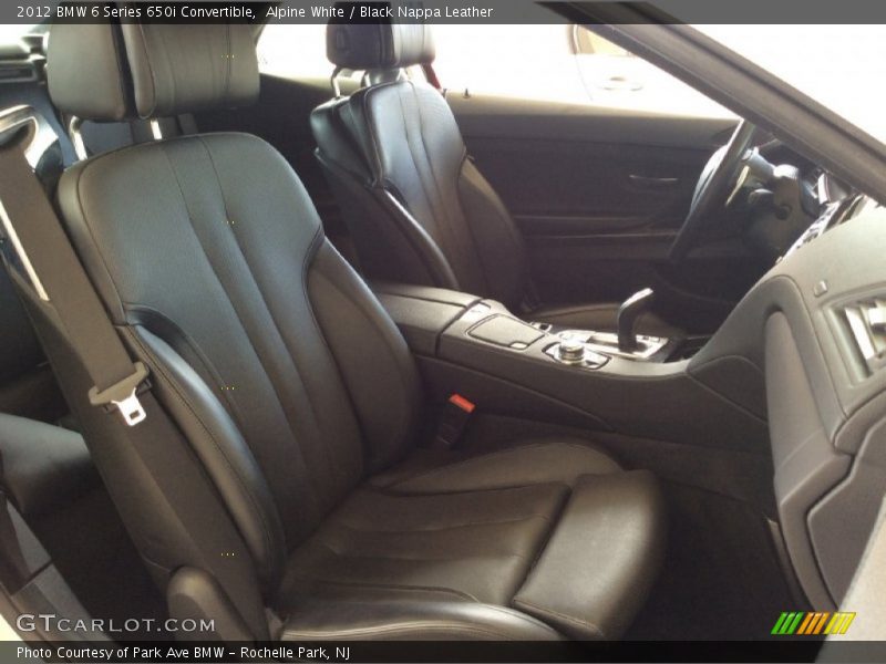 Alpine White / Black Nappa Leather 2012 BMW 6 Series 650i Convertible