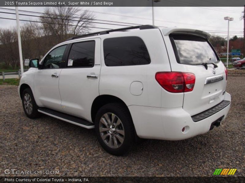Super White / Sand Beige 2015 Toyota Sequoia Limited 4x4