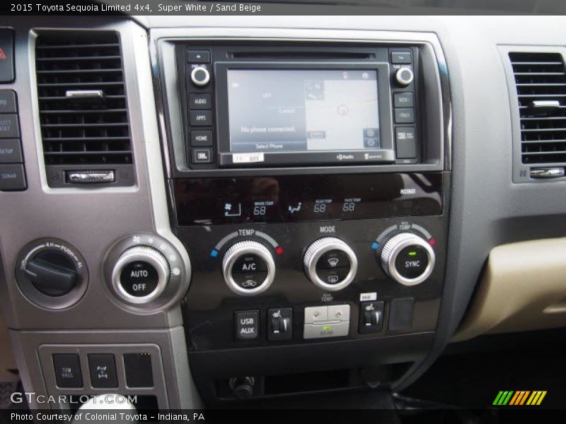 Super White / Sand Beige 2015 Toyota Sequoia Limited 4x4