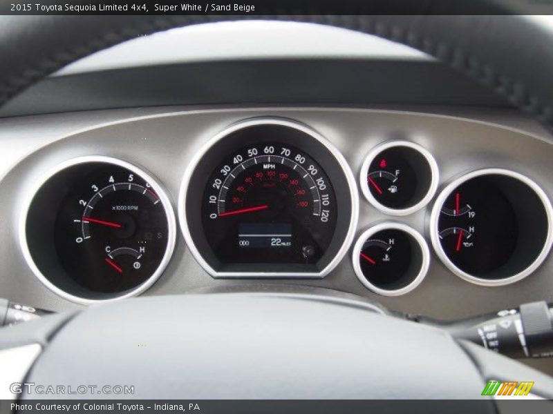 Super White / Sand Beige 2015 Toyota Sequoia Limited 4x4