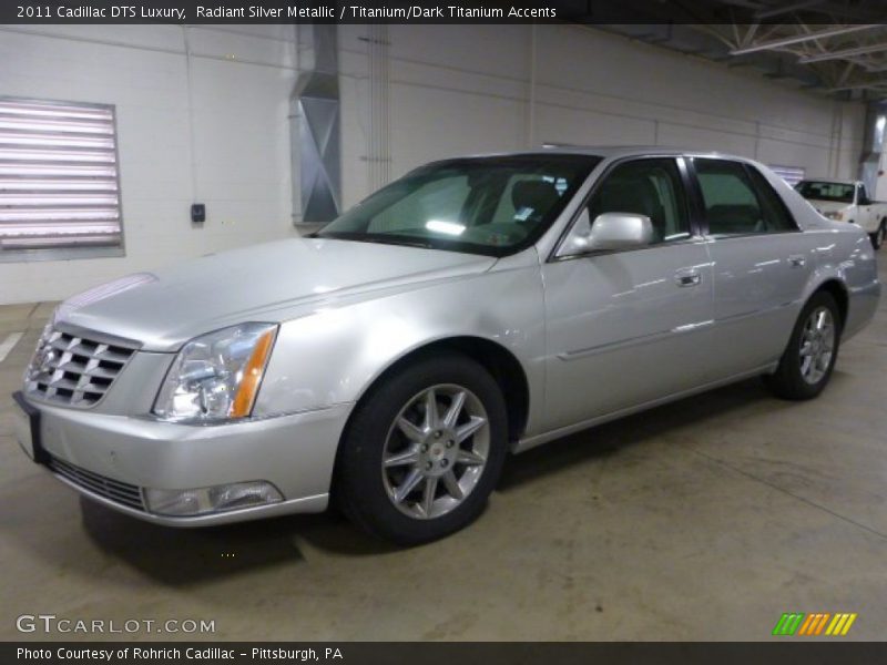 Radiant Silver Metallic / Titanium/Dark Titanium Accents 2011 Cadillac DTS Luxury
