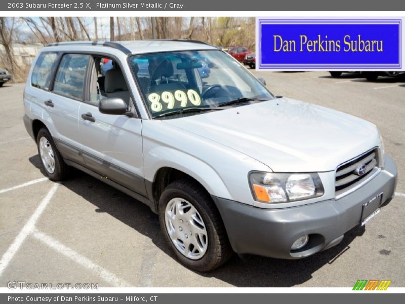 Platinum Silver Metallic / Gray 2003 Subaru Forester 2.5 X
