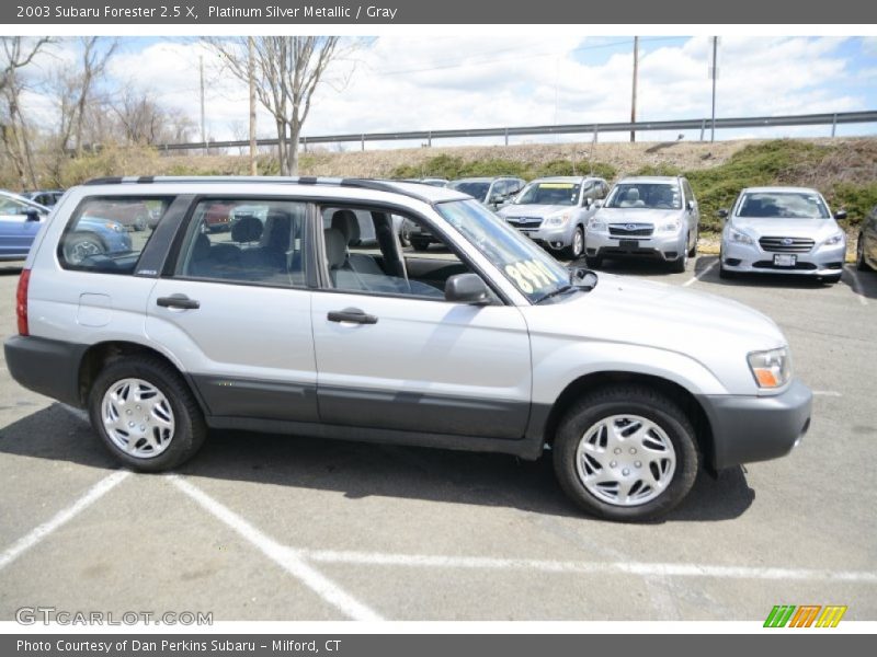 Platinum Silver Metallic / Gray 2003 Subaru Forester 2.5 X