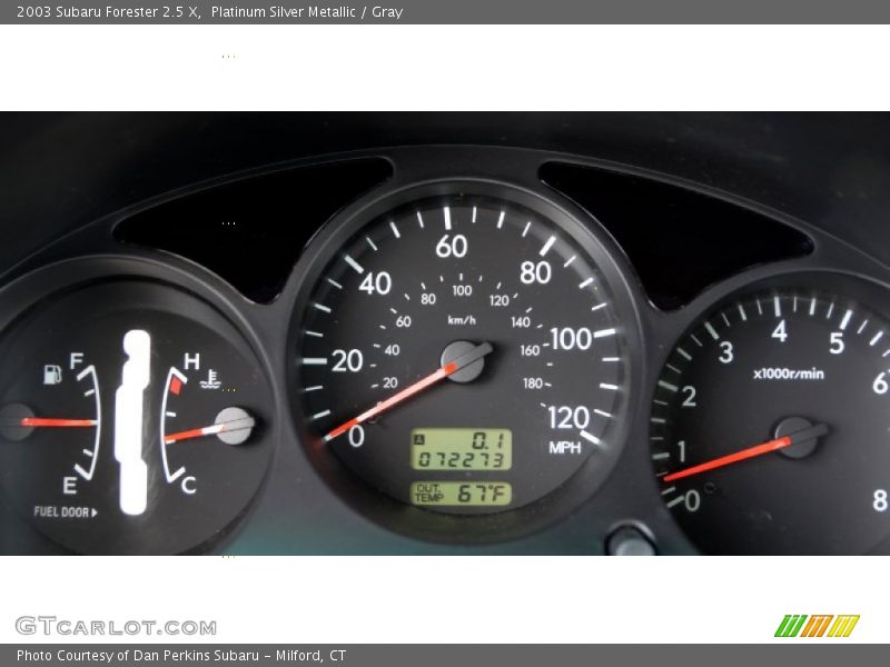 Platinum Silver Metallic / Gray 2003 Subaru Forester 2.5 X