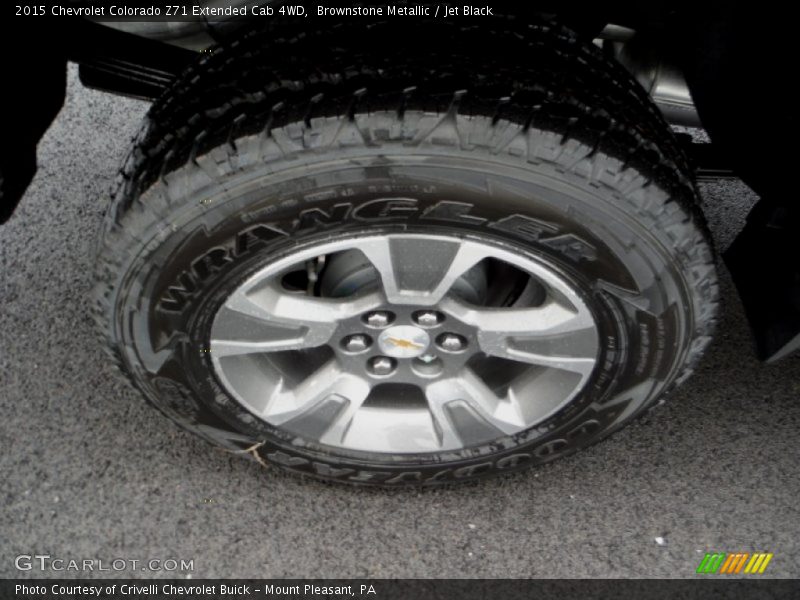 Brownstone Metallic / Jet Black 2015 Chevrolet Colorado Z71 Extended Cab 4WD