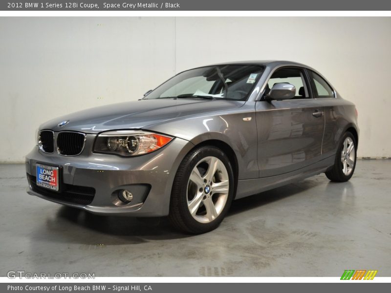 Space Grey Metallic / Black 2012 BMW 1 Series 128i Coupe