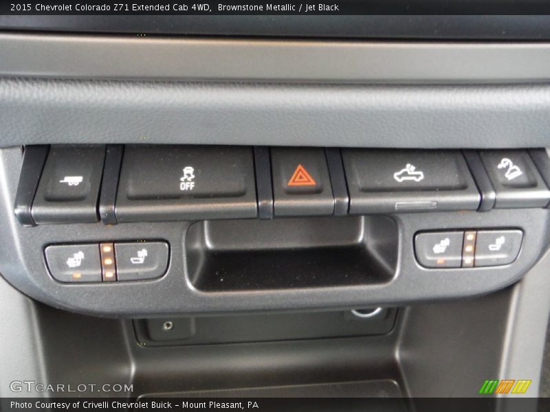 Brownstone Metallic / Jet Black 2015 Chevrolet Colorado Z71 Extended Cab 4WD