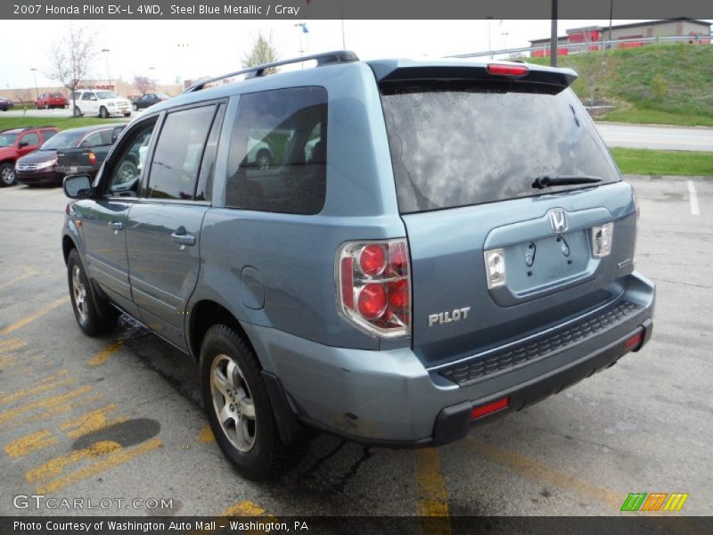 Steel Blue Metallic / Gray 2007 Honda Pilot EX-L 4WD