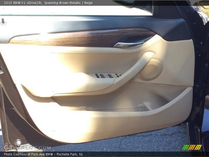 Sparkling Brown Metallic / Beige 2015 BMW X1 xDrive28i